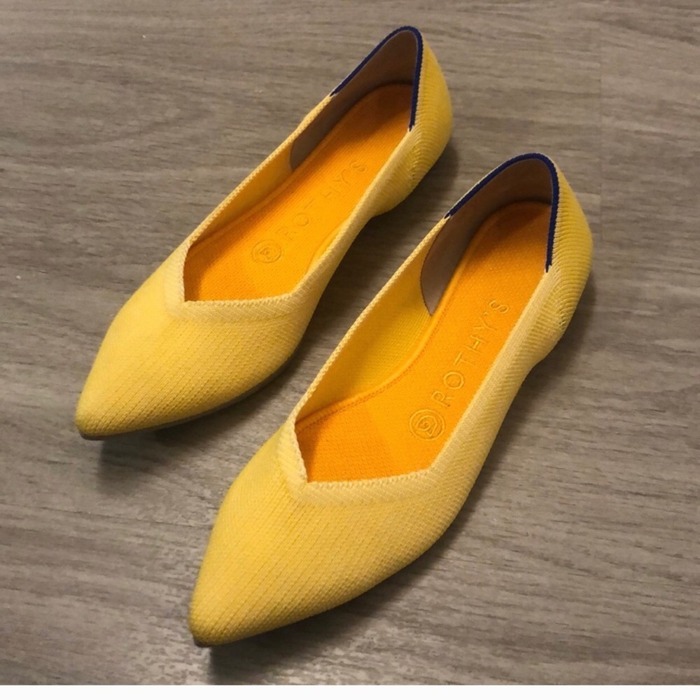 Rothys size 7.5. “Sunshine “ yellow